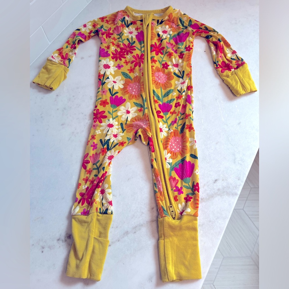 Little Sleepies Sunny Garden Zippy 3-6 months